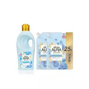 아우라 섬유유연제 홀리데이판타지 1L + 1.7L x 2개
