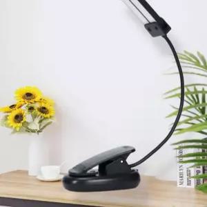 18LED 투헤드 보면대 악보 램프 독서등 북라이트 집게형스탠드