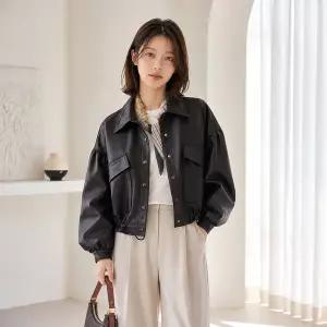 [커스텀에이블] 빅포켓 루즈핏 레더 자켓_T2601JK004A