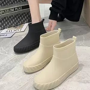 데일리 장마철 신발 미들 패션 장화 여성 부츠 편안한