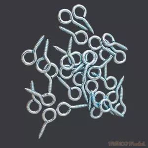 밀쿠네 30MM 원형 고리못 30P 걸이피스