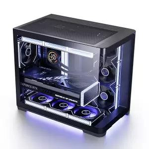 [ABKO] 앱코 UD50C 루시드 엠비언트 풀커브드 ARGB BTF 미들타워 (블랙/ 화이트)