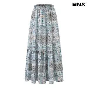 [BNX]에스닉 패턴 밴딩 롱 스커트 (BY2SK011L0)