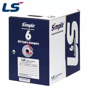 LS전선 CAT.6 UTP 케이블 300m 단선 레드 LS CAT.6 UTP 300m Red [H@lu]