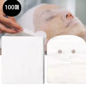 학교 모델링팩도구 모델링팩거즈 모델링팩 100매 모델링팩시트 순면 거즈 얼굴 마스크 팩 고무 도구 얼굴팩