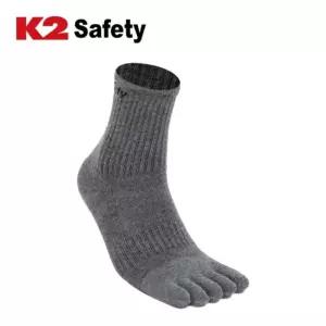 k2 Safety 발냄새억제 흡습 안전화속 두툼 쿠션 발가락양말 롱삭스 등산 질긴 산행