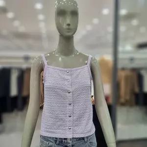 [시슬리]아멜리 레이스 슬리브리스 블라우스 (SAWS55531 바이올렛,아이보리)_DJ