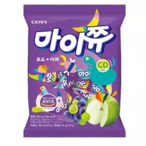 학교 포도 마이쮸 284g 마이쮸사과+포도 캐러멜 사과 과자 서치72