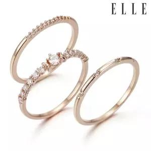 엘르 주얼리 블로섬 레이어드 링 3종 세트 ELBRWR086 976195