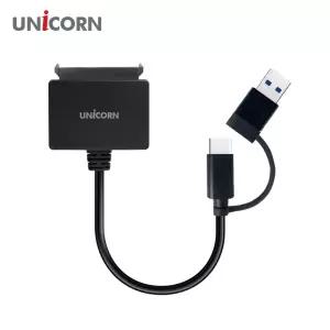 (유니콘)2.5인치 HDD SSD듀얼 컨버터 SATA FD-900D 모니터 젠더 SSD 변환 SSD케이블 VGA CTOHDMI HDMI 노트