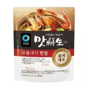 청정원 맛선생 꽃게새우 국물내기한알 120g(30입) 2개