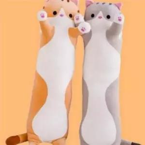 봉제 바디 안고자는 고양이 인형 아동 대형 부드러운