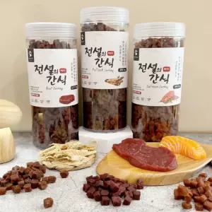 강아지 칭찬 훈련 노즈워 간식 소프트 육포 져키 1kg 켜키 보상 애견 사사미 고기 기호성