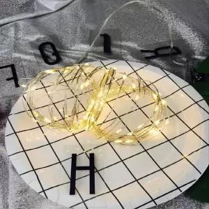 IOWBBAA51 모드 건전지 라이트 8종 캠핑 겸용 5m 야외 전구 LED 와이어 정원조명 트리등 줄조명 50등