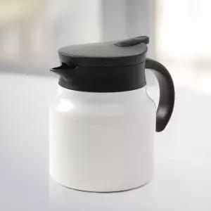 티웨어 이중진공 보온주전자(750ml) (화이트) 티포트
