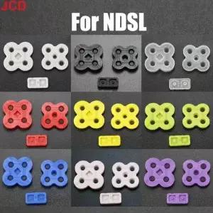 DS Lite 용 JCD 1set NDSL DSL 게임 콘솔 실리콘 버튼 전도성 고무 패드 세트 교체 부품