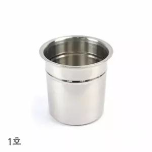 스텐 소스통 뼈 집게 양념 통 (1호) 12x10.5cm 식당