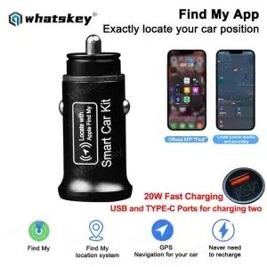 범용 미니 차량용 충전기 GPS 로케이터 추적기 라이터 USB Type-C 내 찾기 공식 앱
