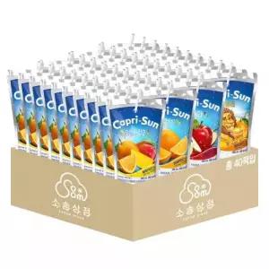 카프리썬 200ml 혼합 40팩 오렌지망고+오렌지+사과+사파리 각 10팩