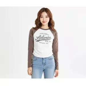 스파오 ATLANTA 래글런 셔링 긴팔티 (SPLWE49G40-K)