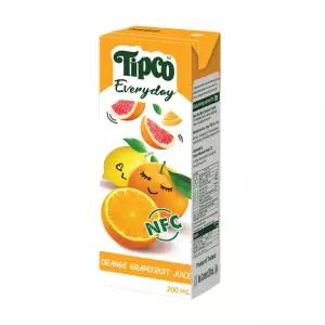 Tipco 오렌지자몽 주스 200ml x 24