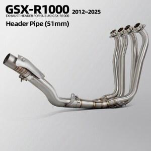 스즈키 GSXR1000 GSX R1000/R1000R 2012 2025 오토바이 배기 파이프 키트 매니폴드 라인용 GSXR1000R 배기 헤더 튜브