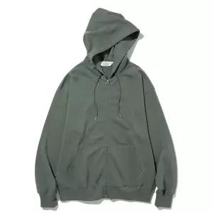 유니폼브릿지 [패플 단독] basic sweat hood zip up sage green