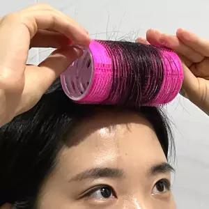 단발 웨이브 볼륨 가벼운 앞머리구르프 길이 그루프 PP 찍찍이 초대형 헤어롤