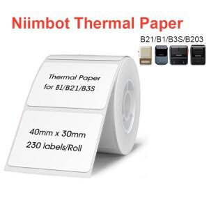 Niimbot 라벨 백지 스티커 B1 B203 메이커 테이프, NIIMBOT 라벨러용, 더 큰 크기, 40*30mm, 50 * 30mmB3S
