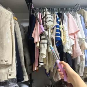 옷걸이 공간활용옷 옷정리집게 옷연장 옷보조 길이조절옷 옷도구 옷봉 옷스틱 큰옷 걸이