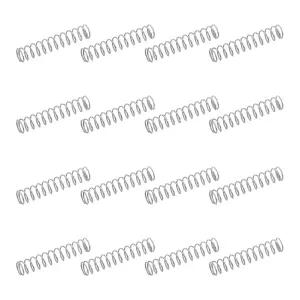 uxcell 50Pcs 304 스테인리스 스틸 압축 스프링 0.2mm x 소형 및 펜 가정용 수리 DIY 작업장 산업용 실버