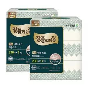 잘풀리는집 로션 미용티슈 각티슈 230매 3입