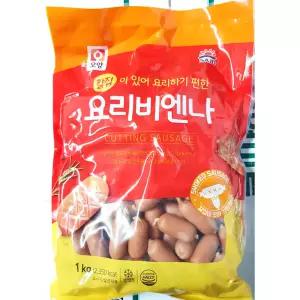 칼집요리비엔나 (사조 냉장 1K) 프랜차이즈/배달용/소시지야채볶음용/카페/