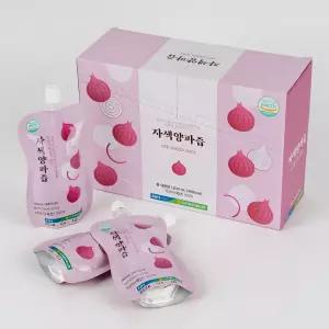 프리미엄 무안 자색 양파즙 선물세트 120ml 60포 무안 황토 해풍 통양파 그대로