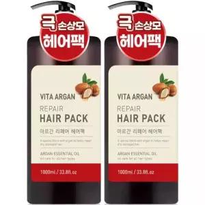 헤어 트리트먼트 대용량 리페어 퍼퓸 헤어팩 1000ml 2개