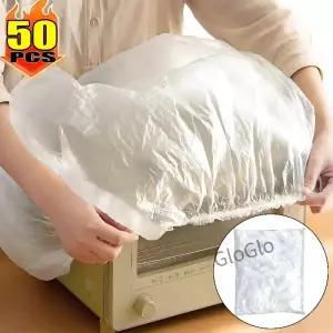 50/10pcs 일회용 기기 먼지 커버 초대형 두꺼운 팬 밥솥 전자 레인지 범용 투명