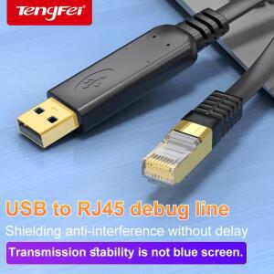 USB to RJ45 콘솔 케이블 RS232 직렬 어댑터 PC 노트북 컴퓨터용 시스코 라우터 RJ 45 8P8C 컨버터 1.8m 3m