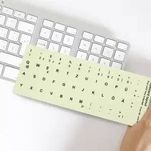 빛나는 키보드 스티커 내마모성 PVC 무광택 표면 1.3x1.1cm 노트북 데스크탑 키캡용 조명 노출 후 발광