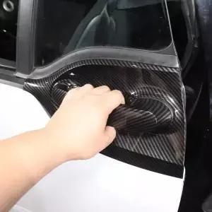 메르세데스 스마트 Fortwo Forfour 453 20162021 탄소 섬유 자동차 액세서리 외부 도어 핸들 보울 커버