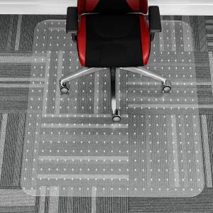 카펫용 WASJOYE 의자 매트 36 x 48 PVC 투명 직사각형 로우 파일 사무실 바닥 보호대 견고한 책상 컴퓨터