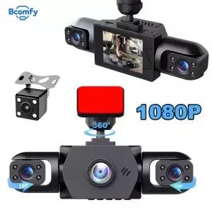 차량용 블랙박스 4채널 DVR 운전 카메라 1080P 녹화기 360도 전후좌우 야간