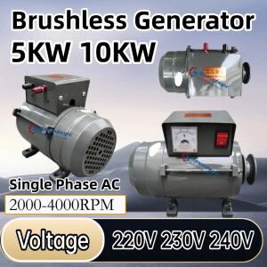 5000W 10KW 영구 자석 발전기 220V 단상 교류 조절기 장착 수력 농업용 차량