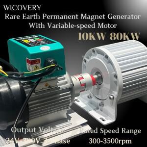 220V 모터 30KW 7단계 조절 가능 주파수 AC 영구 자석 발전기 세트 전력 시스템