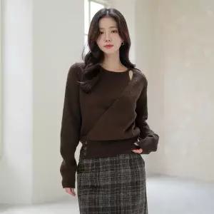 [모노앳디]에이델 트임 랩 울 니트_P412358430