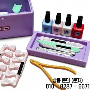 새로운 미니어처 인형의 집 시뮬레이션 네일 폴리쉬 도구 세트 장식 장난감 액세서리용