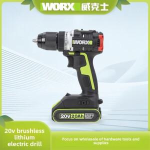 WORX WU182/182X 리튬 이온 임팩트  무선 드릴 및 고출력 스크루드라이버 브러시리스 전동 공구