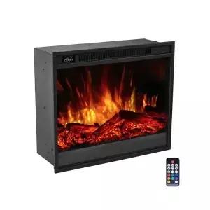 전기 벽난로TV 스탠드 RGB 히터 750w/1500w 벽 매립형 24인치 정사각형 UKCA/ETL/CE