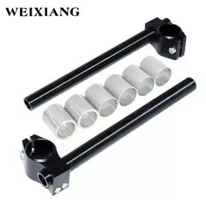 범용 오토바이 CNC 카페 레이서 핸들 바 레이싱 조정 가능한 26MM 클립 포크
