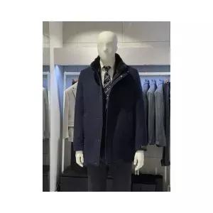 트루젠 네이비 머스크랫퍼 캐시미어블랜드 덕다운안감 숏코트 FO8813051214