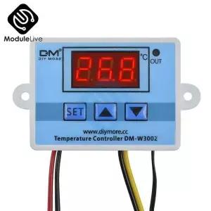 W3002 110V 220V LED 디지털 온도 컨트롤러 보온병 조절기 센서 미터 가열 냉각 1m 10k 3950 와이어